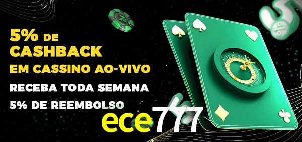 Promoções do cassino ao Vivo ece777